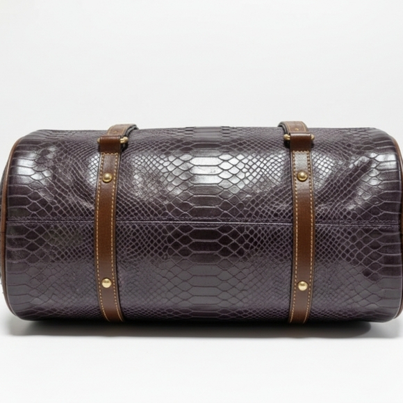 Rare Vintage Dooney And Bourke Large  Florentine Snakeskin Bag - Picture 3 of 12